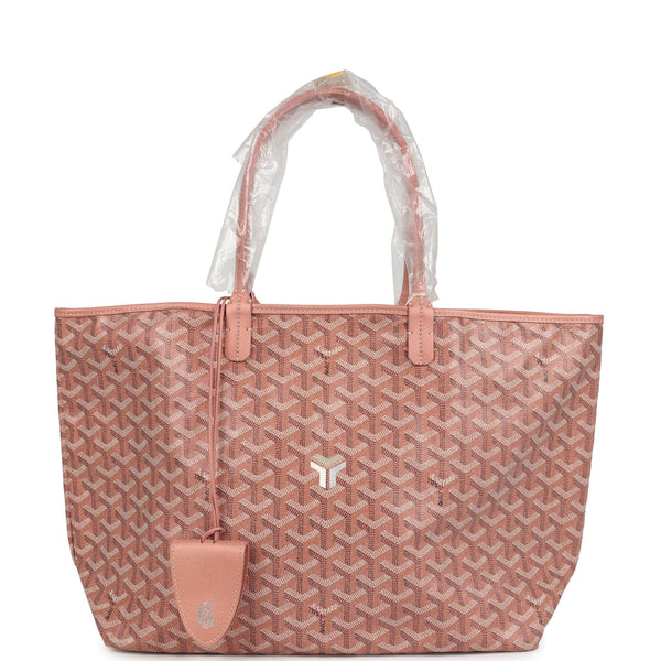 Goyard Goyardine Pearly Coral St. Louis PM Tote Bag Palladium Hardware