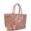 Goyard Goyardine Pearly Coral St. Louis PM Tote Bag Palladium Hardware