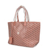 Goyard Goyardine Pearly Coral St. Louis PM Tote Bag Palladium Hardware
