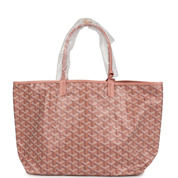 Goyard Goyardine Pearly Coral St. Louis PM Tote Bag Palladium Hardware