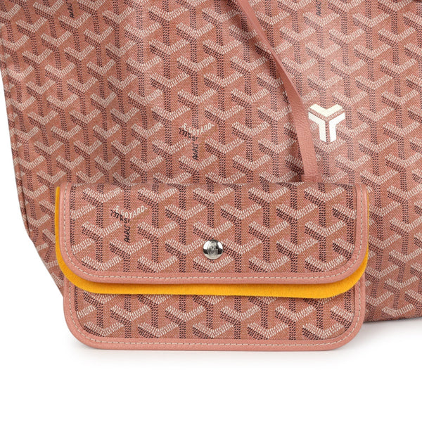 Goyard Goyardine Pearly Coral St. Louis PM Tote Bag Palladium Hardware