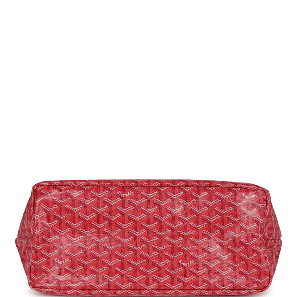 Goyard Goyardine Fuchsia St. Louis PM Tote Bag Palladium Hardware