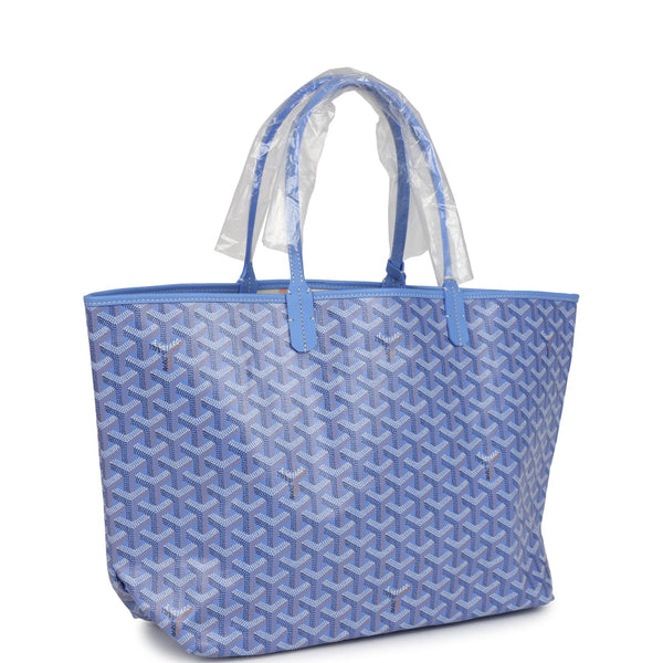 Goyard Goyardine Iris St. Louis PM Tote Bag Palladium Hardware