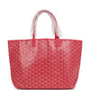 Goyard Goyardine Fuchsia St. Louis PM Tote Bag Palladium Hardware