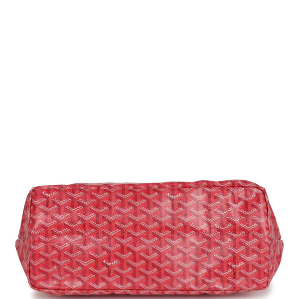 Goyard Goyardine Fuchsia St. Louis PM Tote Bag Palladium Hardware