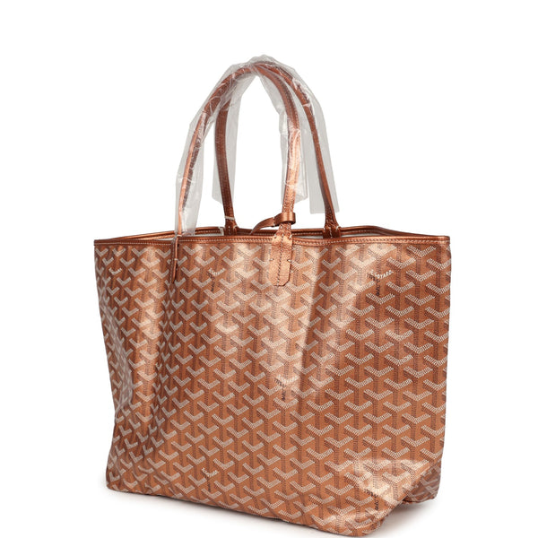 Goyard Goyardine Precious Metals Rose Gold St. Louis PM Tote Bag Rose Gold Hardware