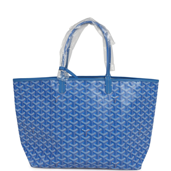 Goyard Goyardine Sky Blue St. Louis PM Tote Bag Palladium Hardware