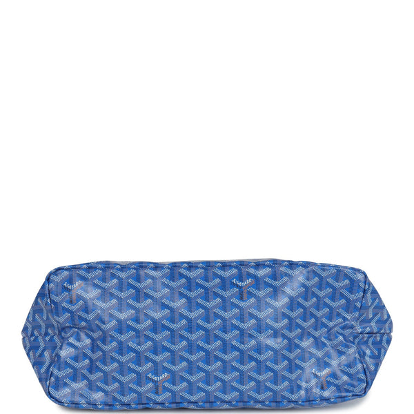 Goyard Goyardine Sky Blue St. Louis PM Tote Bag Palladium Hardware