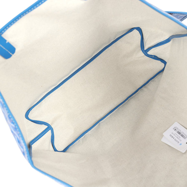 Goyard Goyardine Sky Blue St. Louis PM Tote Bag Palladium Hardware