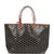 Goyard Goyardine Black and Brown St. Louis PM Tote Bag Palladium Hardware