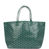 Goyard Goyardine Green St. Louis PM Tote Bag Palladium Hardware