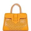 Goyard Saigon Tote Yellow Goyardine Canvas Palladium Hardware