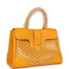 Goyard Saigon Tote Yellow Goyardine Canvas Palladium Hardware