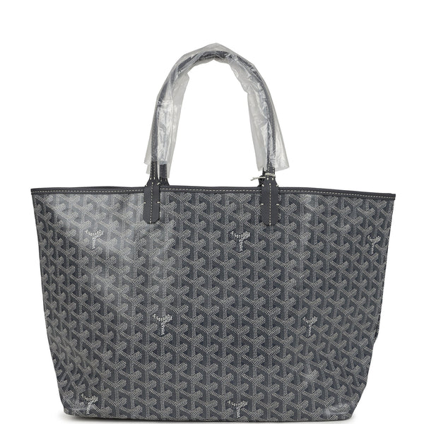 Goyard Goyardine Gray St. Louis PM Tote Bag Palladium Hardware