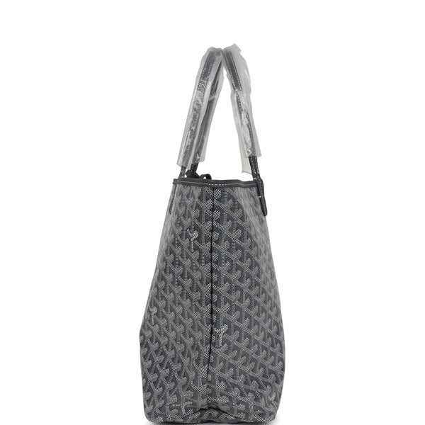 Goyard Goyardine Gray St. Louis PM Tote Bag Palladium Hardware