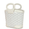 Goyard Goyardine Canvas White Beluga Mini Bag Palladium Hardware