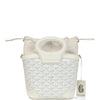 Goyard Goyardine Canvas White Beluga Mini Bag Palladium Hardware