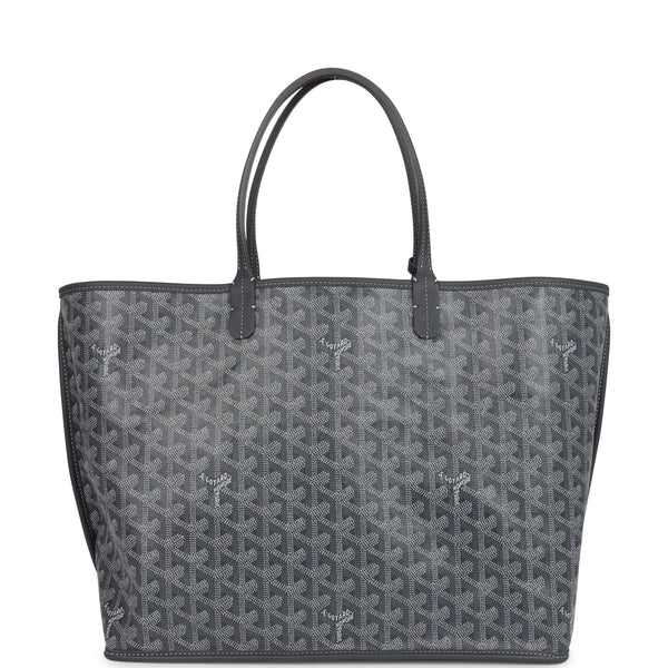 Goyard Goyardine Grey Anjou PM Embroidered Elephant Tote Palladium Hardware