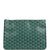 Goyard Goyardine Green Senat MM Pouch Palladium Hardware