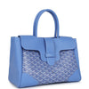 Goyard Saigon Tote Iris Goyardine Canvas Palladium Hardware