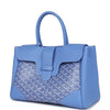 Goyard Saigon Tote Iris Goyardine Canvas Palladium Hardware