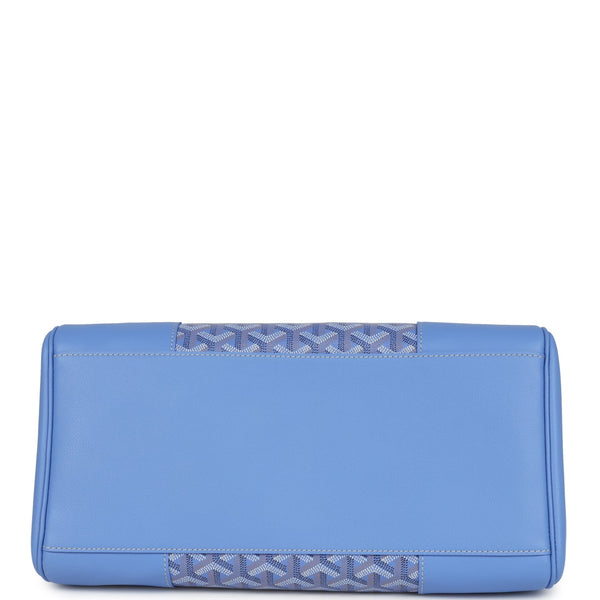 Goyard Saigon Tote Iris Goyardine Canvas Palladium Hardware