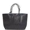 Goyard Goyardine Navy St. Louis PM Tote Bag Palladium Hardware