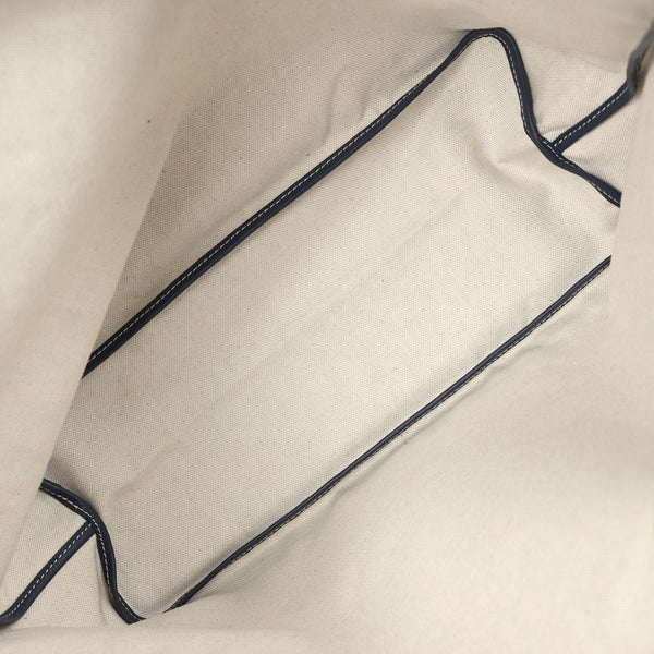 Goyard Goyardine Navy St. Louis PM Tote Bag Palladium Hardware