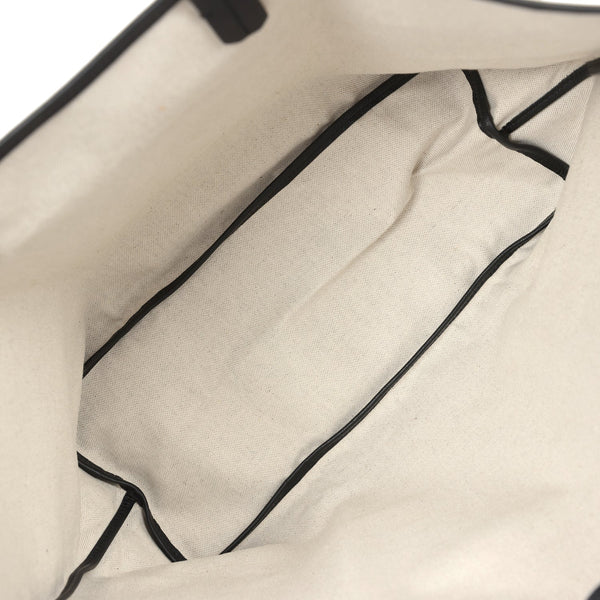 Goyard Goyardine Black St. Louis PM Tote Bag Palladium Hardware