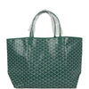 Goyard Goyardine Green St. Louis GM Tote Bag Palladium Hardware
