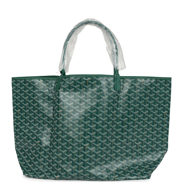 Goyard Goyardine Green St. Louis GM Tote Bag Palladium Hardware