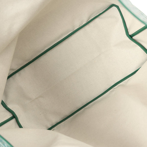 Goyard Goyardine Green St. Louis GM Tote Bag Palladium Hardware