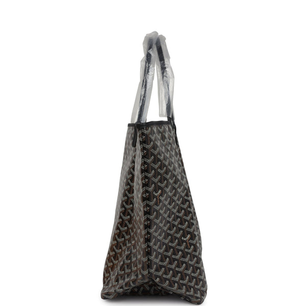 Goyard Goyardine Black St. Louis GM Tote Bag Palladium Hardware