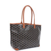Goyard Goyardine Black and Brown Artois PM Palladium Hardware