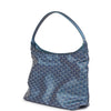 Goyard Goyardine Pearly Blue Boheme PM Hobo Bag Palladium Hardware