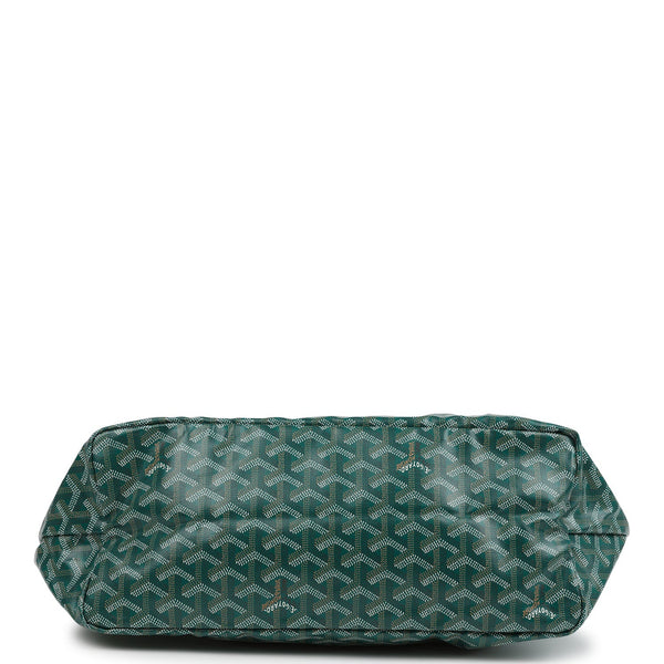 Goyard Goyardine Green St. Louis PM Tote Bag Palladium Hardware