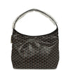 Goyard Goyardine Black Boheme Hobo Bag Palladium Hardware