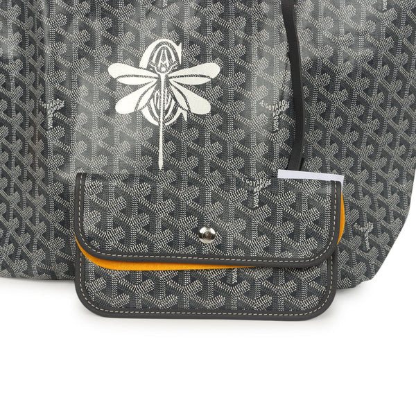 Goyard Goyardine Grey St. Louis PM Tote Bag Palladium Hardware