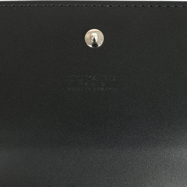 Goyard Goyardine Canvas Black Varenne Continental Wallet Bag Palladium Hardware