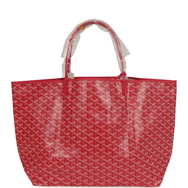 Goyard Goyardine Fuchsia St. Louis GM Tote Bag Palladium Hardware