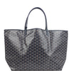Goyard Goyardine Navy Saint Louis GM Tote Bag Palladium Hardware