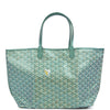 Goyard Goyardine Pearly Green St. Louis PM Tote Bag Palladium Hardware