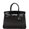 Hermes Birkin 30 Black MatteAlligator and Ostrich Touch Palladium Hardware