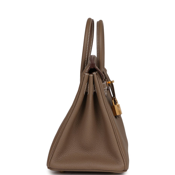 Hermes Birkin 25 Etoupe Togo Gold Hardware