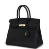 Hermes Birkin 30 Black Togo Gold Hardware