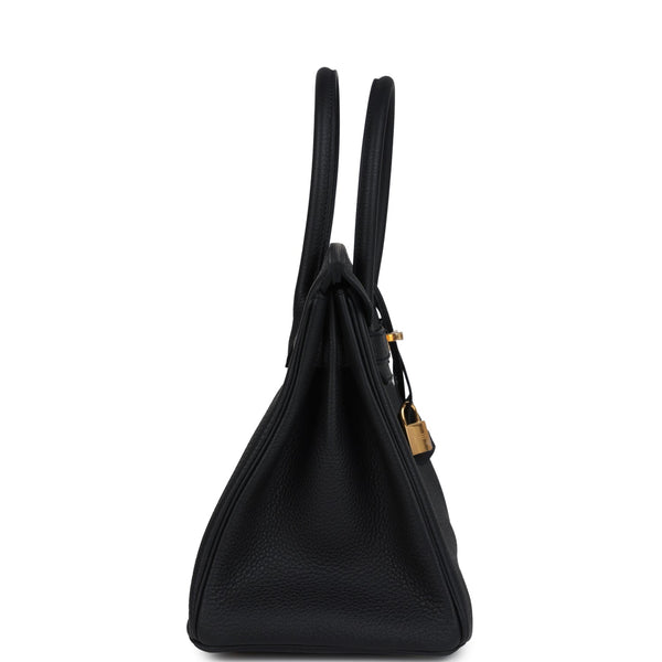 Hermes Birkin 30 Black Togo Gold Hardware