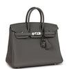 Hermes Birkin 25 Gris Meyer Togo Palladium Hardware
