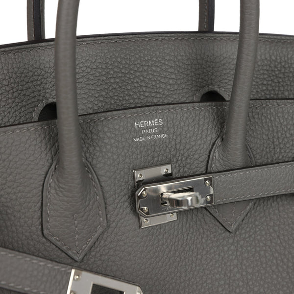 Hermes Birkin 25 Gris Meyer Togo Palladium Hardware
