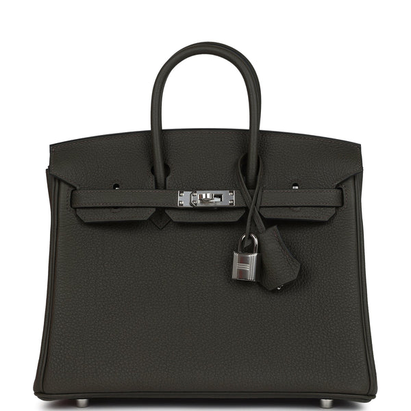 Hermes Birkin 25 Vert de Gris Togo Palladium Hardware