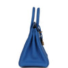 Pre-owned Hermes Birkin 25 Bleu Zellige Togo Gold Hardware